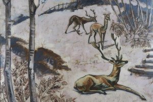 Cerfs dans la neige