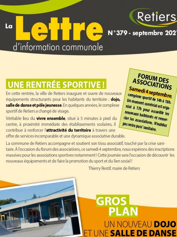 Lettre Retiers septembre