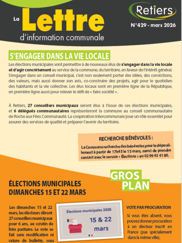 Lettre de mars
